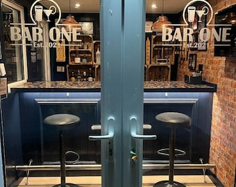 Frosted Window / Beer Fridge Decals