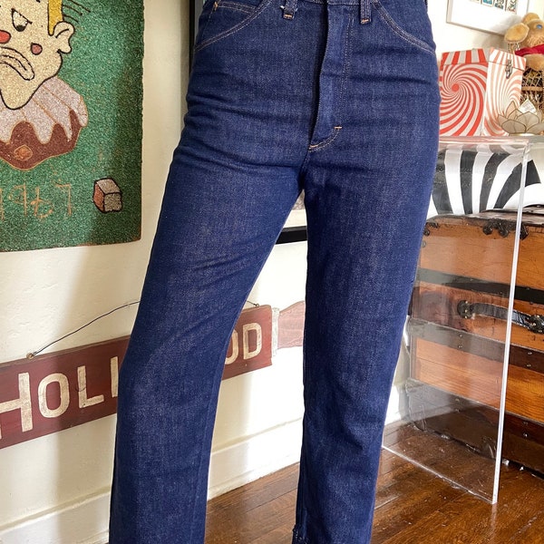 Vintage 1960s J.C Penney Dark Wash Denim Jeans