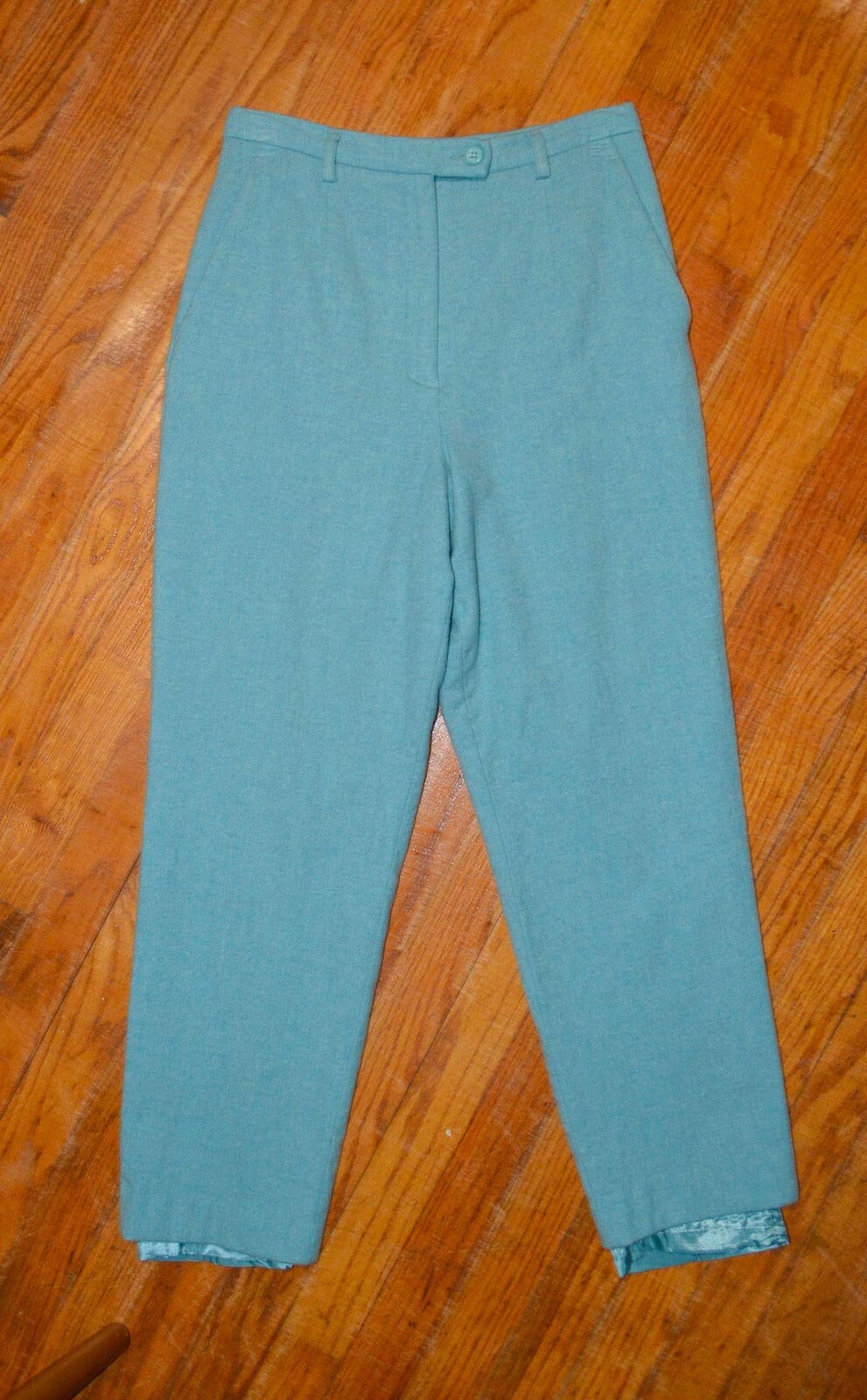 Vintage Blue Pendleton Wool Pants Etsy