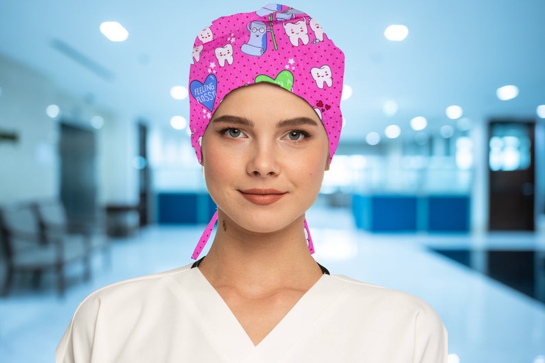 4 PCS Dental Scrub Caps Dental Hygienist Cap Surgical Scrub Etsy