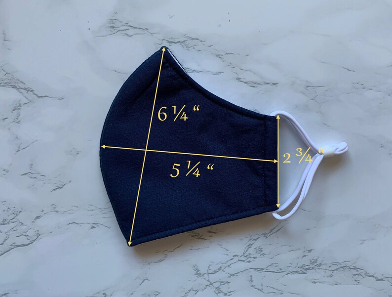 Adult Extra Large Face Mask FourLayered Face Mask Formal Etsy