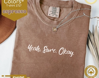 Kelsea Ballerini Shirt, Kelsea Concert Tee, Comfort Colors Unisex Garment-Dyed T-shirt, Mental Health tshirt, Yeah Sure Okay Shirt, KB merch