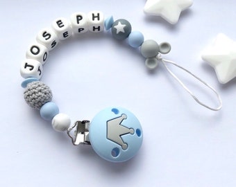 Dummy Clips Boys Baby Soother Chain Pacifier Holder Raccoon Teether Binky Holder