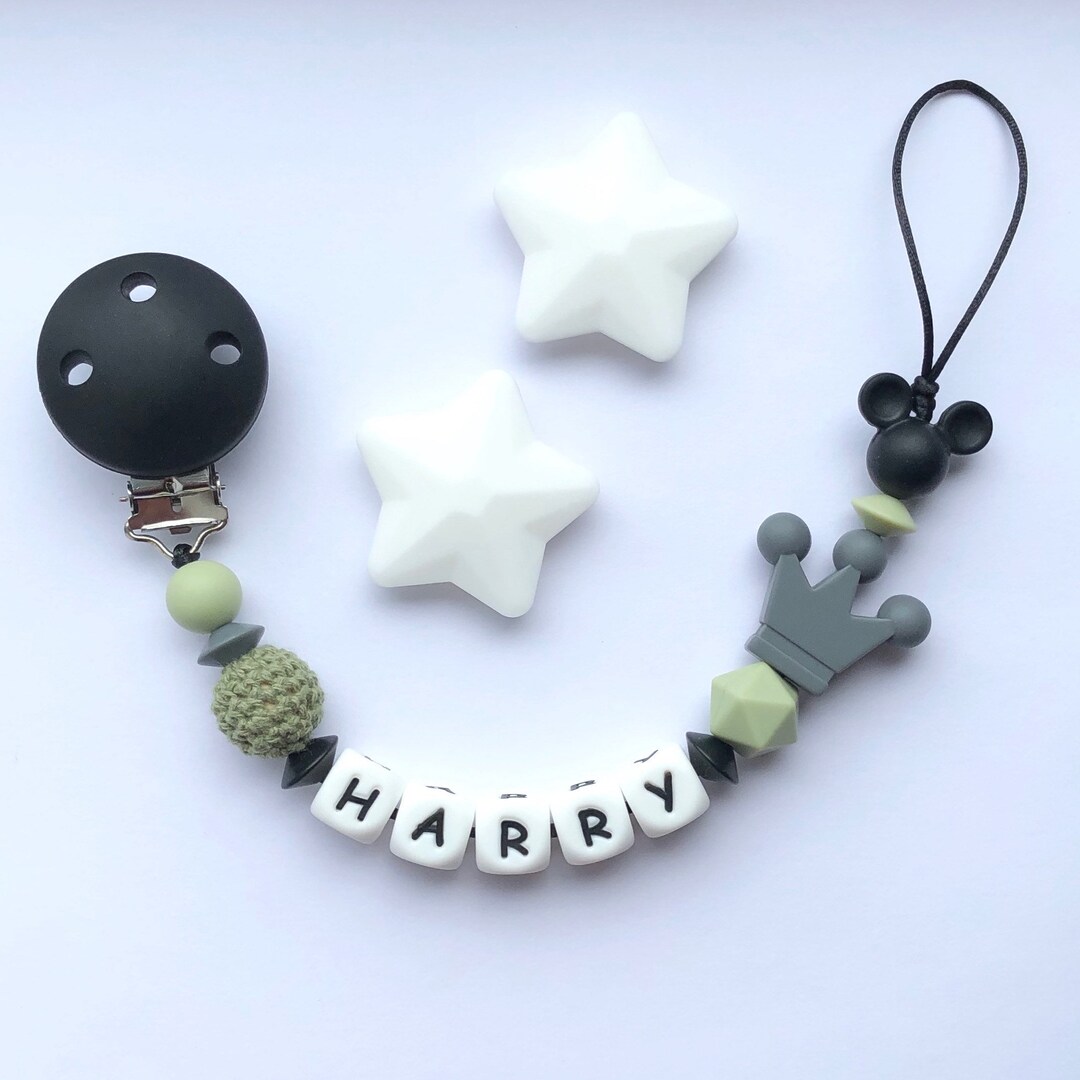 Personalised Dummy Clip Silicone Dummy Clip Dummy Clip Baby Etsy