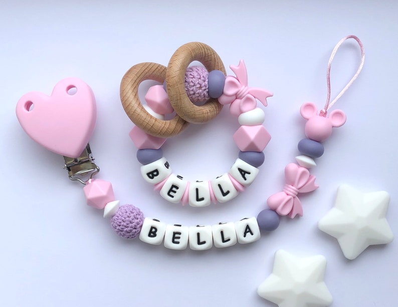 Personalised Dummy Clip Silicone Dummy Clip Dummy Clip Baby Etsy