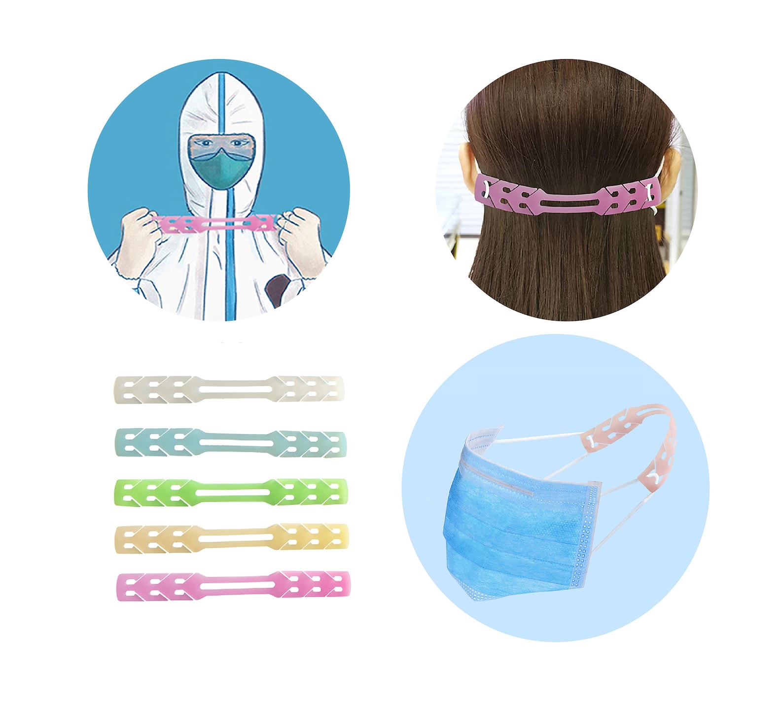 Face Mask Hook Extender Ear Savers With 5 Adjustable Extenders Etsy