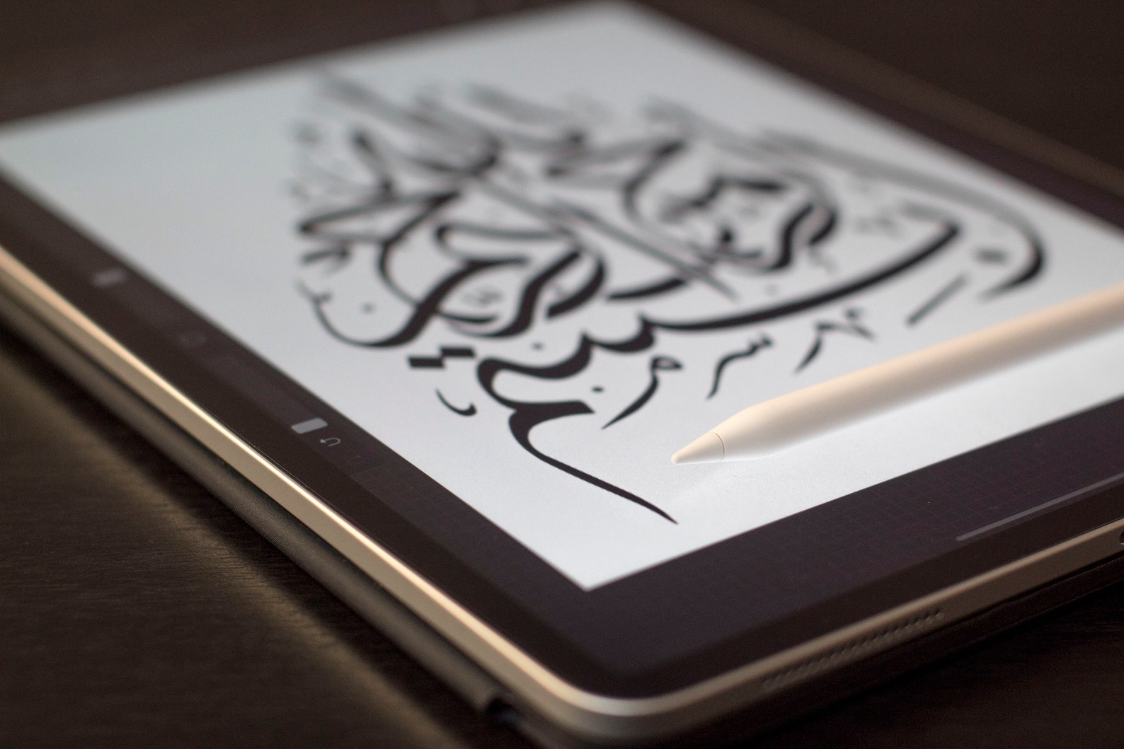 Arabic Calligraphy Procreate Brush Thuluth Script Etsy