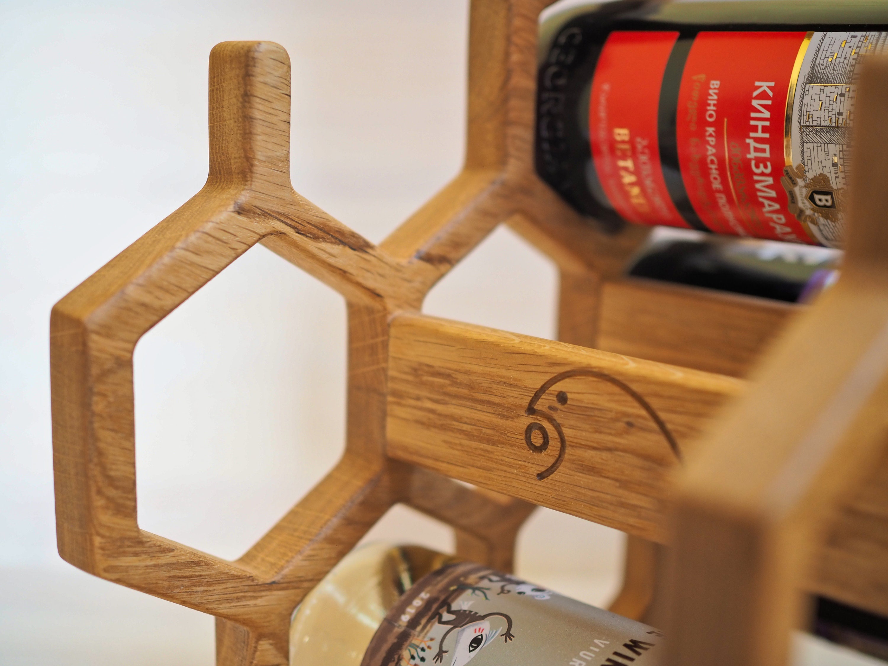 Hexagonal Wine Rack / Wine Holder / Table Wine Etsy