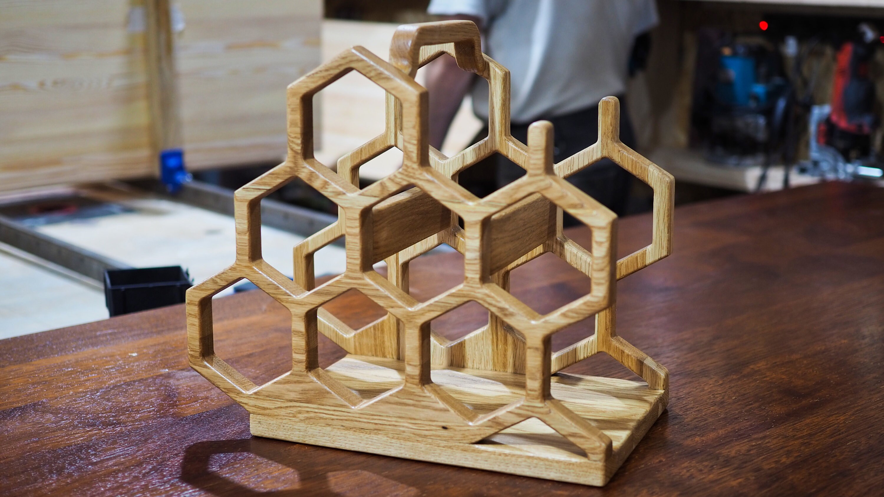 Hexagonal Wine Rack / Wine Holder / Table Wine Etsy