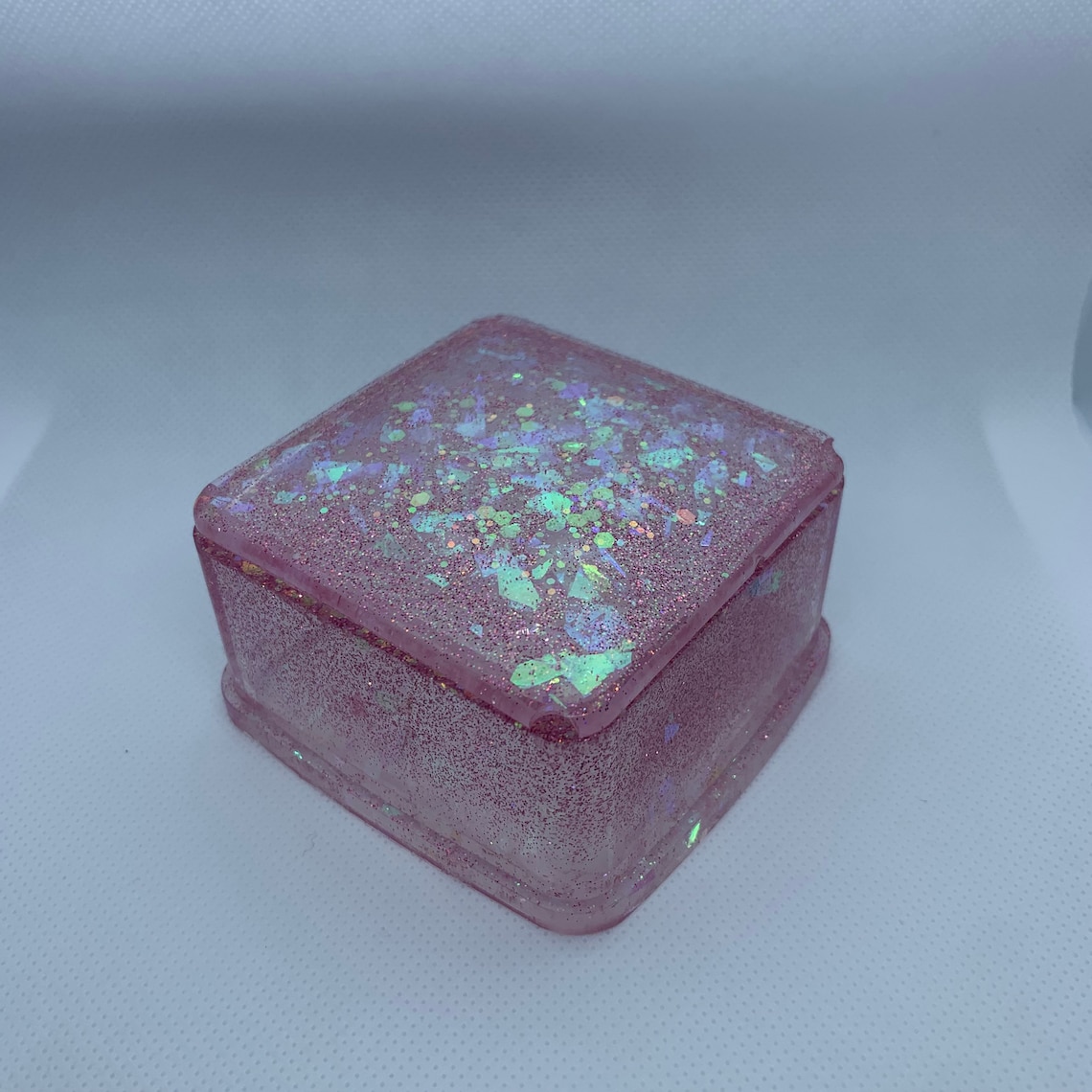 Pink Holographic Jewelry Box Etsy