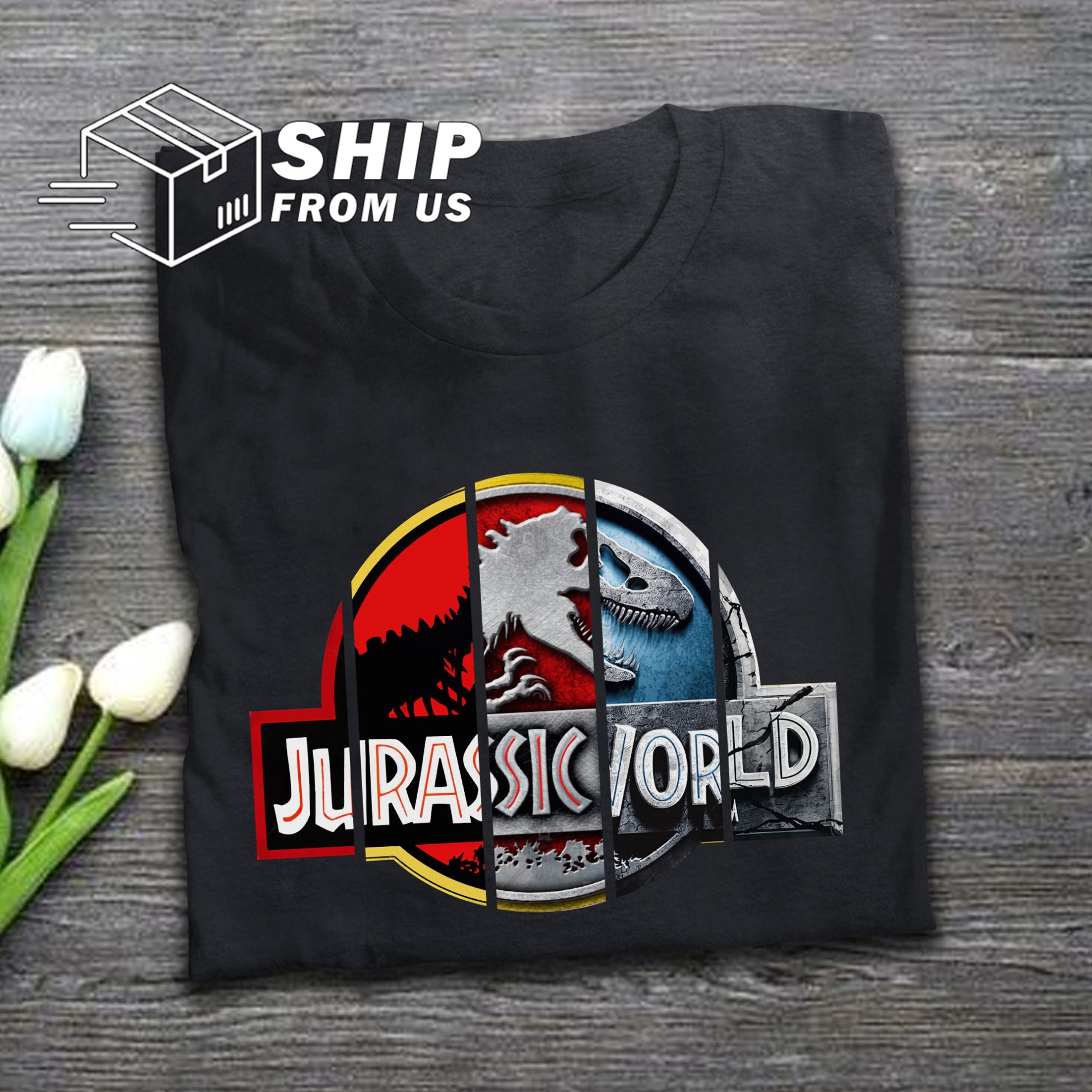 Jurassic World Logo Evolution Tshirt 