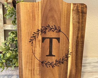 Personalized Cutting Board, Initial Cutting Board, Monogram Cutting Board, Engraved Cutting Board, Personalized Wood Cutting Board