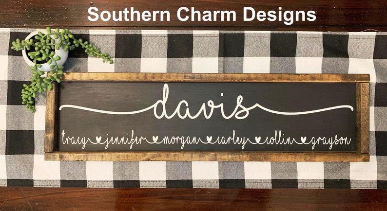 Personalized Family Sign, Family Last Name Sign, Last Name Sign, Family ...