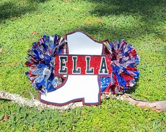 Cheer Stick, Drill Team Sign, Dance Team Sign, Acrylic Spirit Stick, 3 Color, Game Day Sign, Sport Mom Sign,  Student Name Cheer Sticks