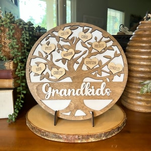 Personalized Family Tree Gifts, Custom Family Tree, Engraved Family Tree, Family Tree Wall Decor, Personalized Gifts, Gifts for Mom