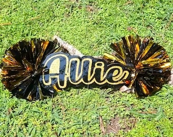Cheer Stick, Acrylic Spirit Stick, 3 Color, Game Day Sign, Sport Mom Sign, Cheer Mom Sign, Personalized Name Sign, Student Name Cheer Sticks
