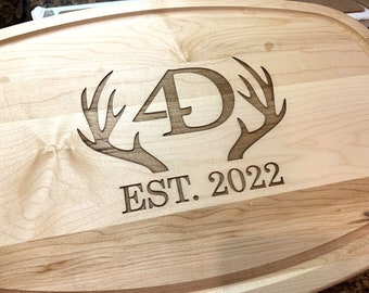 Custom Cutting Board, Personalized Cutting Board, Charcuterie Board, Engraved Cutting Board, Wood Cutting Board, Monogrammed Cutting Board