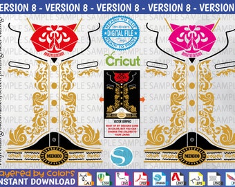 Mariachi Svg V8 - Mariachi Vector - Mariachi Editable - Cut file - Sublimation - Screen Printing - Fiestas patrias Viva México - Editable