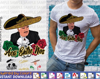 México Personajes mexicanos - Idolos mexicanos - México Chingón svg - Vicente - Chente - Amor a la mexicana -  Mexican designs svg