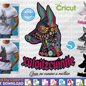 Xoloescuincle Huichol svg - alebrije svg - Mexican Designs - Xoloescuincle  Vector Editable - 9 file formats - Digital file Instant Download