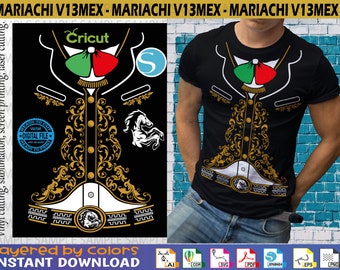 Mariachi Svg V13 MEX - Mariachi Vector - Mariachi Editable - Cut file - Sublimation - Screen Printing - Fiestas patrias Viva México
