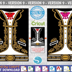 Mariachi Svg V9 - Mariachi Vector - Mariachi Editable - Cut file - Sublimation - Screen Printing - Fiestas patrias Viva México - Editable
