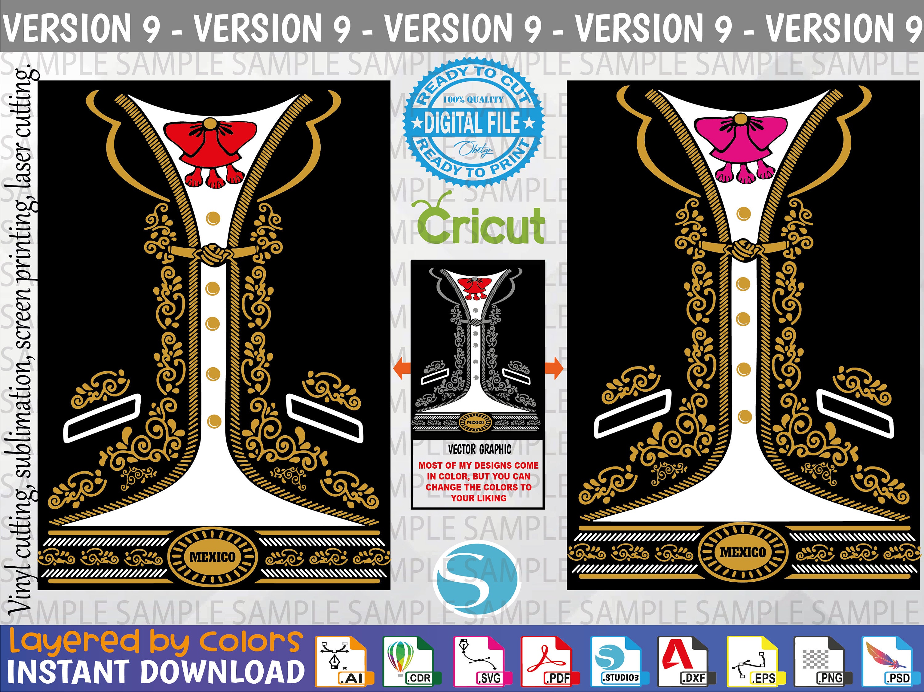 Mariachi Svg NEW Mariachi Vector Mariachi Editable Cut - Etsy