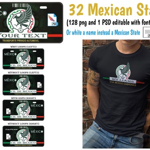 Bundle - 32 Plates of Mexico - New mexican soccer logo - car plates - Placas de Autos - Mexican Car License Plate - Instant Download
