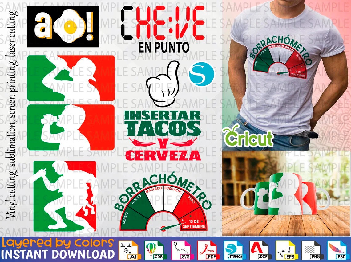 Borracho Svg - Etsy