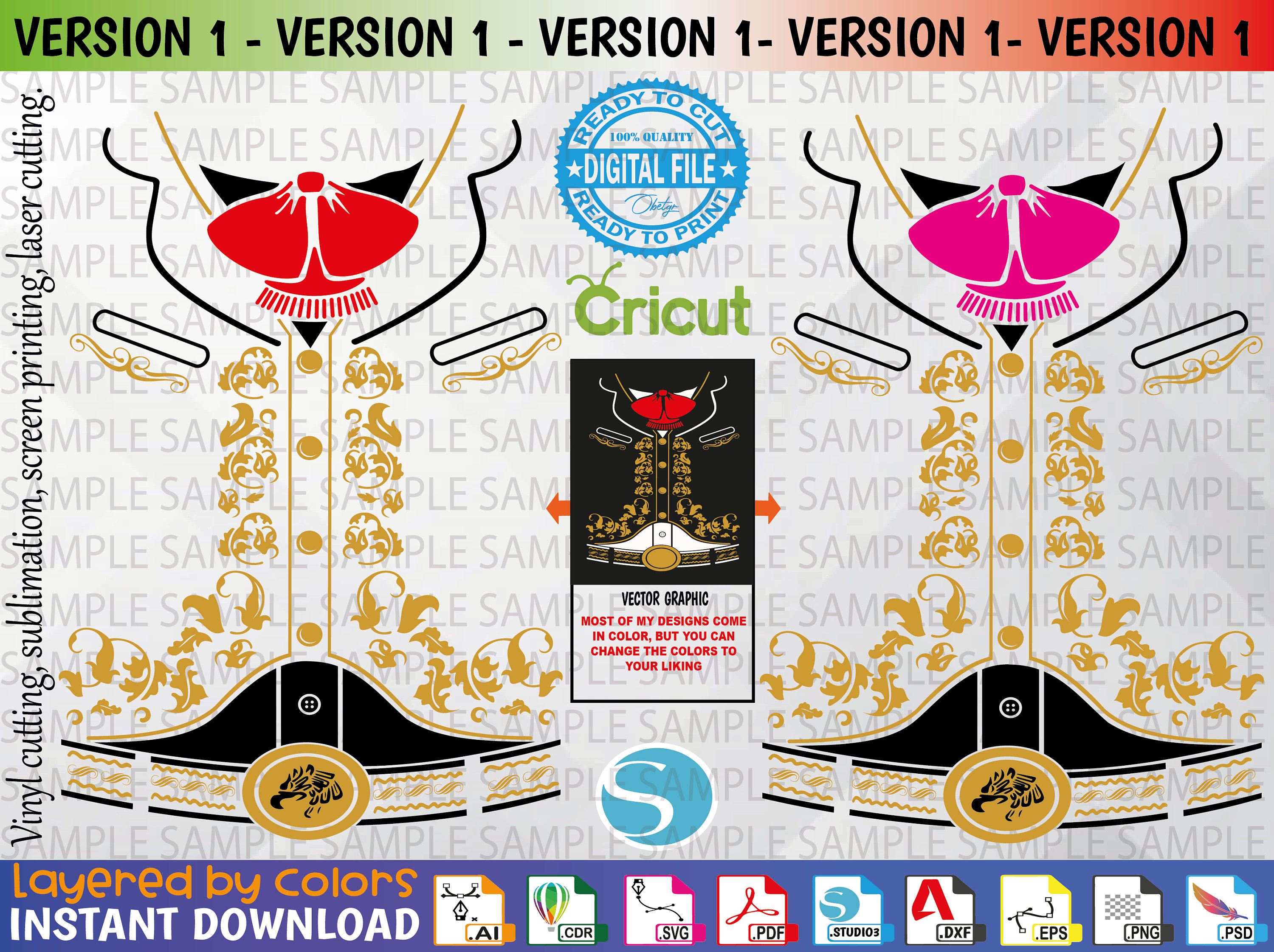 Mariachi Svg Mariachi Vector Mariachi Editable Cut File - Etsy