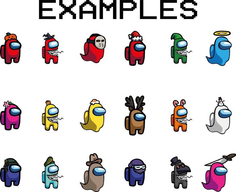 Download Among Us Svg Complete Pack Among Us Pets Among Us Outfit ...