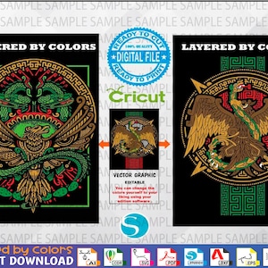メキシコのワシとヘビ svg 2 in 1 - メキシコ svg - アモール・ア・ラ・メキシカーナ - メキシコ バンドル svg メキシコ ベクトル - インスタント ダウンロード 9 ファイル形式