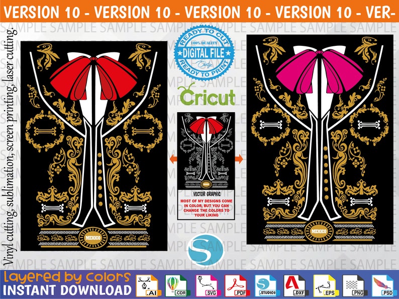 Mariachi Svg V10 - Mariachi Vector - Mariachi Editable - Cut file - Sublimation - Screen Printing - Fiestas patrias Viva México image 1