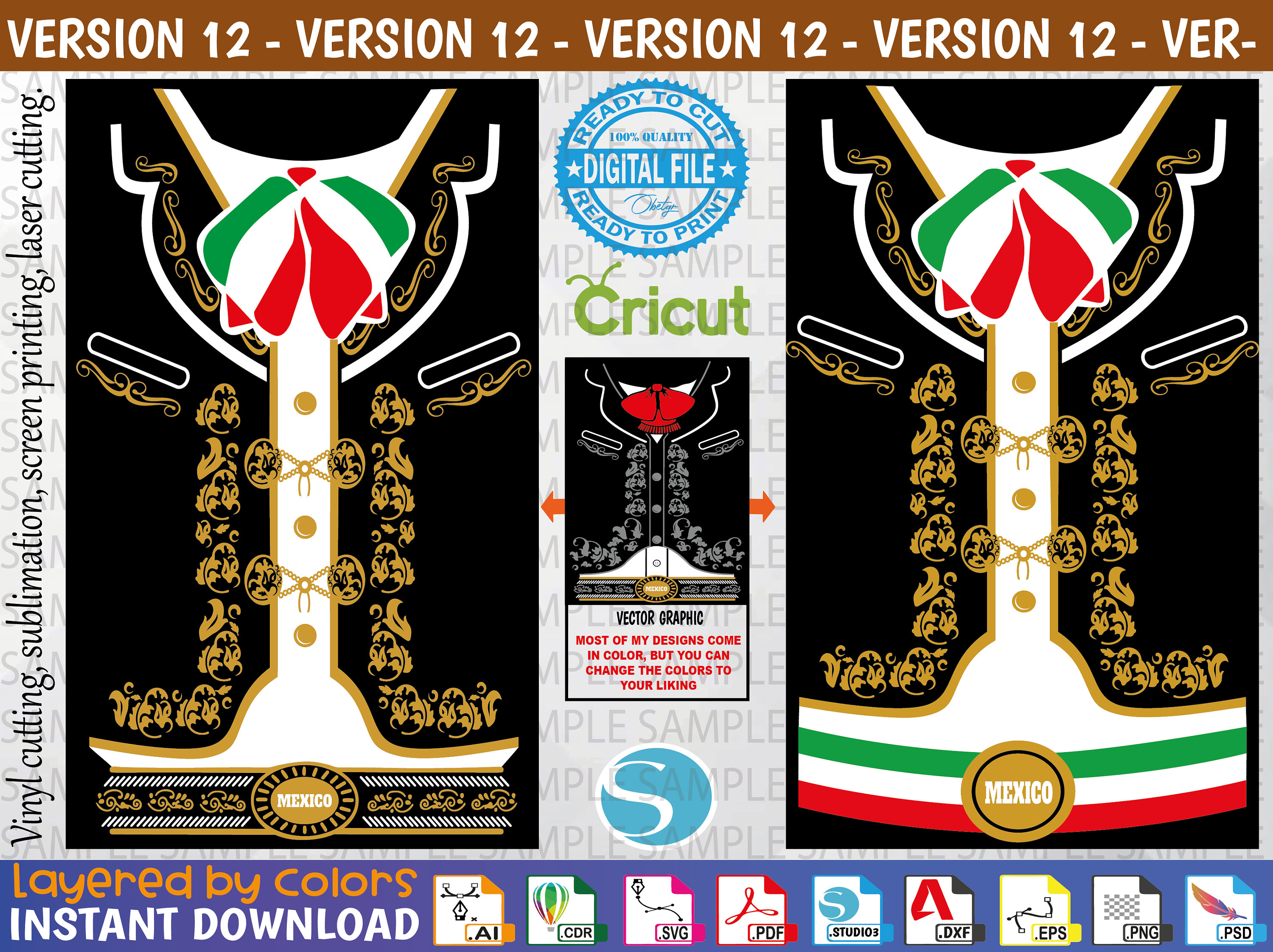 Mariachi Svg Mariachi Vector Mariachi Editable Cut file - Etsy México