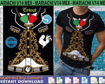 Mariachi Svg V14 MEX - Mariachi Vector - Mariachi Editable - Cut file - Sublimation - Screen Printing - Fiestas patrias Viva México