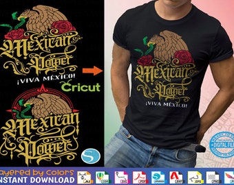 Mexican chingón svg - 2 in 1 - Mexican Power svg - Viva México svg - Amor a la mexicana - Vectores Mexicanos svg México lindo y querido