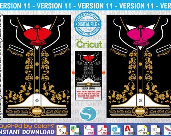 Mariachi Svg V11- Mariachi Vector - Mariachi Editable - Cut file - Sublimation - Screen Printing - Fiestas patrias Viva México