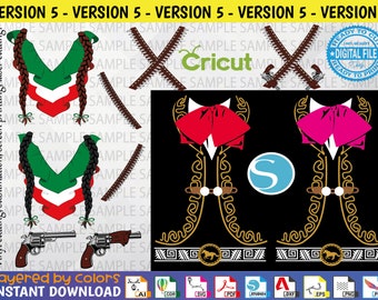 Mariachi SVG V5 - Mariachi Vector - Editable Mariachi - Cut File - Sublimation - Screen Printing - Fiestas patrias Viva México