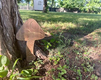 Mushroom Mini Hanging - Walnut