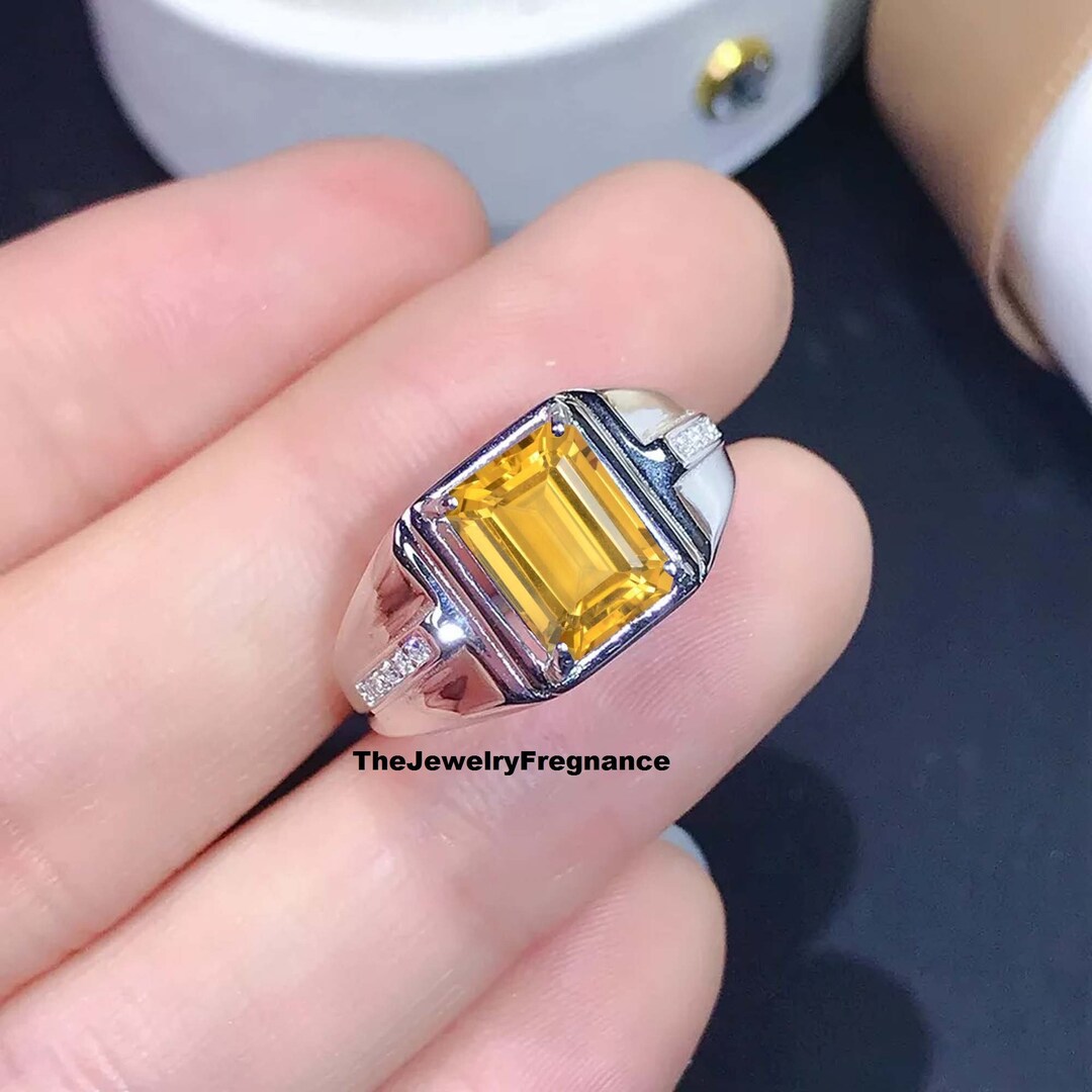 Engagement Yellow Topaz Ringnovember Birthstone Ringyellow Topaz Ring