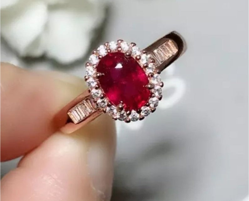 Ruby Gf Silver Ring 925 Sterling Silver Ring Engagement Ring Wedding Ring Anniversary Ring July Birthstone Ring Ruby Stylish Ring