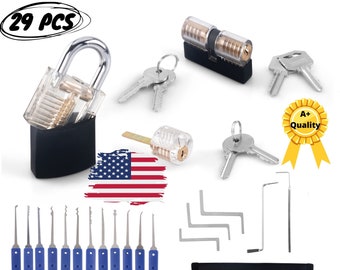 Locksmith Equipment  EURO PRACTICE LOCK with extra pins *free tool* 1st P&P 