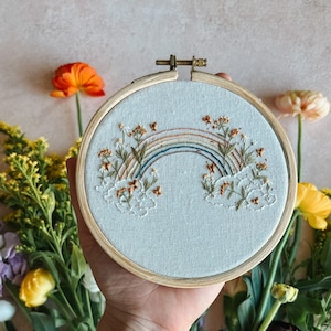 Embroidery Kit: Rosé Rainbow