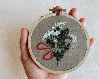 Embroidery Pattern: Yarrow Harvest