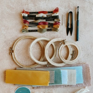 Embroidery Kit: DIY Embroidery Starter Kit, Beginner Embroidery, DIY Embroidery Supplies image 1