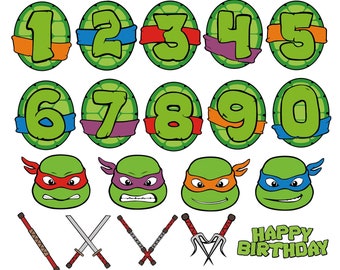 Download Tmnt Numbers Etsy