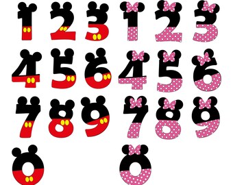 Free Free Disney Numbers Svg 14 SVG PNG EPS DXF File