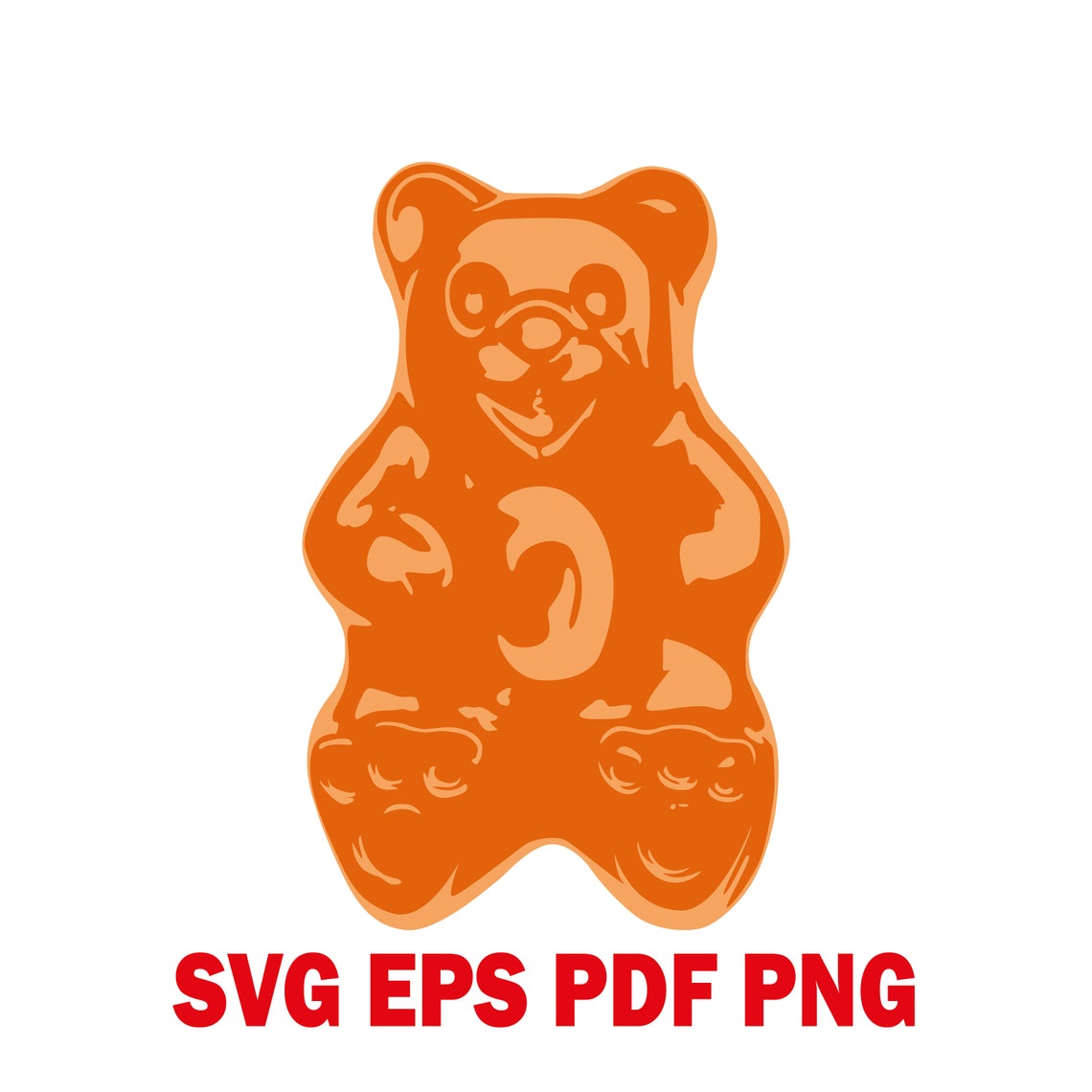 Clipart Gummy Bears SVG Gummy Bears Candy Candy Bears png | Etsy
