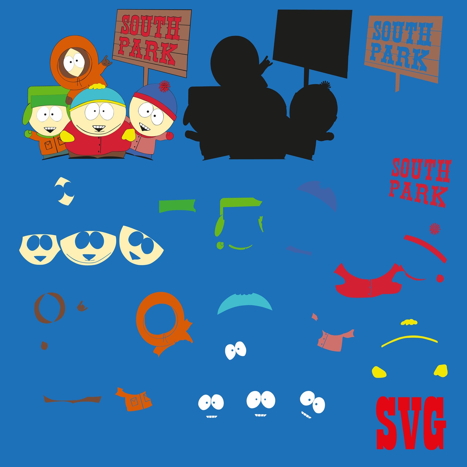 South Park SVG South Park PNG South Park clipart Cartoon Etsy
