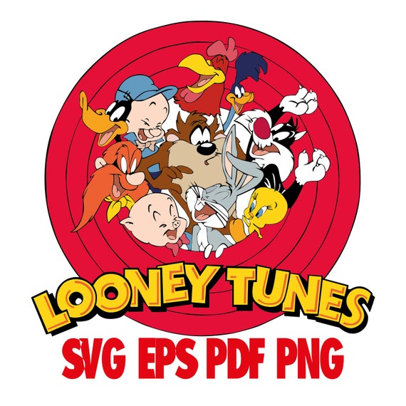 Looney Tunes Clipart Merrie Melodies Clipart Cartoon Etsy